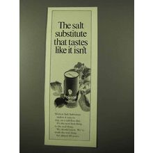 1971 Morton Salt Substitute Ad - Tastes Like It Isn't