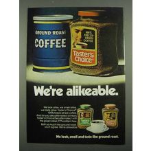 1974 Taster's Choice Coffee Ad - We're Alikeable
