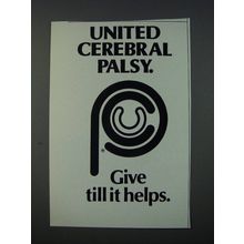 1986 United Cerebral Palsy Ad - Give till it helps
