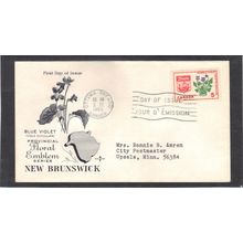 FDC Rose Craft 5c Blue Violet (Cachet-Typed/A) CV39248