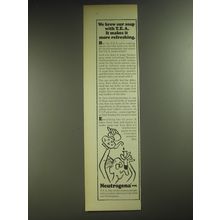 1974 Neutrogena Soap Ad - We brew our soap with T.E.A. it makes it refreshing