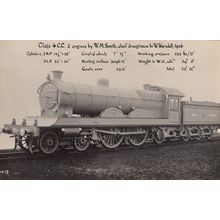 NER 730 Class 4CC WM Smith Wordsell Antique Train Real Photo Postcard