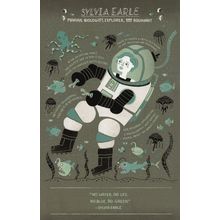 Sylvia Earle Marine USA Biologist Explorer Aquanaut Science Postcard