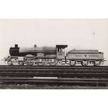 GWR 4079 4-6-0 Pendennis Castle at Swindon RailwaStation Old Real Photo Train Po