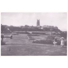 Cromer Golf Putting Green on Windy Day Norfolk Postcard