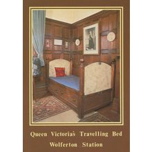 Queen Victoria's Travelling Bed Wolferton Station Norfolk Postcard