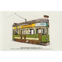 Eastbourne Tramway No 6 Royal Parade Old Promenade Bus Postcard