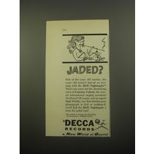 1956 Decca Records Ad - Jaded?