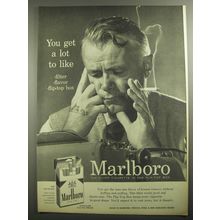 1956 Marlboro Cigarettes Ad - Typing