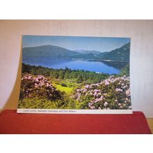 LOCH LOCHY, INVERNESS-SHIRE, SCOTLAND used postcard 'Hail Caledonia' 1985 pm =