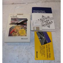 Vintage Microsoft Flight Simulator v 4.0 MS-DOS 3.5" Floppy