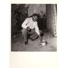 Nelson Mandela Burning His Press Pass African Photo Postcard