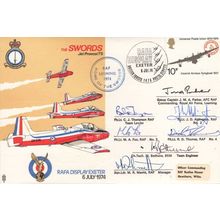 The Swords Jet Provost T5 RAF Pilots Amazing 7x Autograph Signed 1974 Helicopter