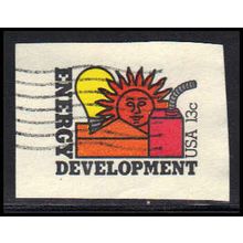 Used U585 13c Development Very Fine Cut Square Z2947