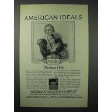 1923 American Radiator Company Ad - Nathan Hale