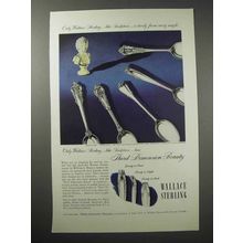 1949 Wallace Silverware Ad - Grande Baroque +