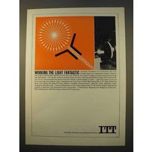 1963 ITT Communications Ad - Working Light Fantastic