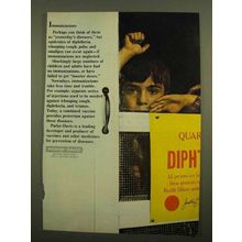 1965 Parke-Davis Pharmaceuticals Ad - Immunizations