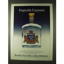 1979 Boodles Gin Ad - Forgivably Expensive