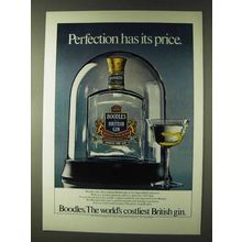 1979 Boodles Gin Ad - Perfection Has Its Price