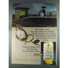 1980 Dewar's White Label Scotch Ad - Six Days a Week