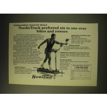 1989 NordicTrack Exercise Machine Ad - NordicTrack preferred six to one over