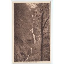 Nant Llettys Waterfall Devil's Bridge Cardiganshire Postcard DBG