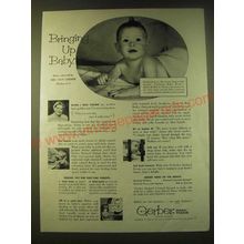 1956 Gerber Baby Foods Ad - Bringin up Baby