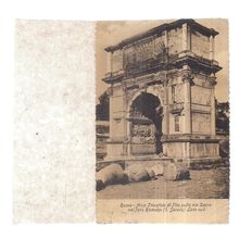 ARCHWAY, ROME, ITALY used vintage postcard 1903 postmark Roma