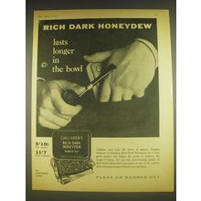 1963 Gallaher's Rich Dark honeydew Tobacco Ad