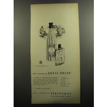 1952 Atkinsons Royal Briar Lotion Ad - He'll approve of Royal Briar