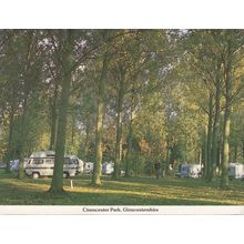 Cirencester Park Gloucestershire 1980s Caravan Club Postcard