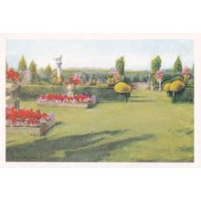 Peto's Formal Lawns Yew Tree Walk Easton Lodge Great Dunmow Postcard