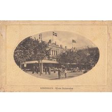 Kobenhavn Wivels Restauration Bicycle Old Denmark Postcard