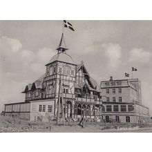 Pension Anita Fana Bad Denmark Old Postcard