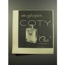 1953 Coty Paris Perfume Ad - Another great perfume by Coty