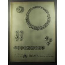 1956 Harry Winston Jewelry Ad - Rare jewels of the world