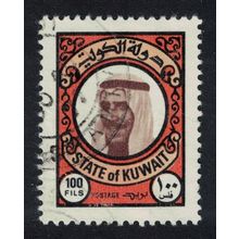 Kuwait Sheikh Sabah 100 fils 1977 Canc SG#746 Sc#727