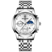 BINBOND B3591 30m Waterproof Luminous Calendar Men Watch, Rose Gold-Black, Rose