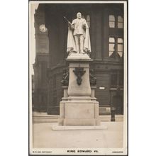 King Edward VII Memorial, Birmingham, 1914 - WH Day RP Postcard