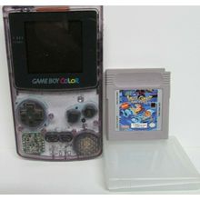 Nintendo GameBoy Color Atomic Purple CGB-001 REN & STIMPY SPACE CADET GAME WORKS