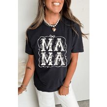 Black MAMA Artistic Graphic Tee
