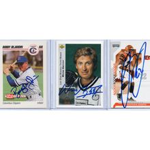 Autographed 3 Card Lot with Wayne Gretzky Signed