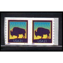 3475v 21c American Buffalo Very Fine MNH CNP Left V1111 V/UL PA3724