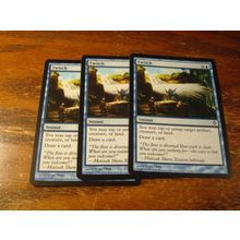 Magic the Gathering, MTG, 3-cards, 1993-2010, TWITCH