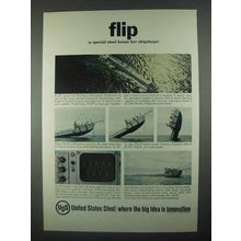 1967 United States Steel Ad - Flip Keeps Shipshape