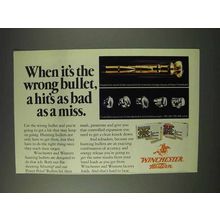 1976 Winchester Western Ammunition Ad - Wrong Bullet