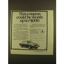 1979 Mercedes-Benz Cars Ad - This Coupon Could be Worth