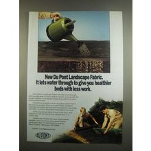 1984 Du Pont Landscape Fabric Ad - Lets Water Through