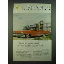 1956 Lincoln Premiere Four-Door Sedan Ad - Through this gate just passed